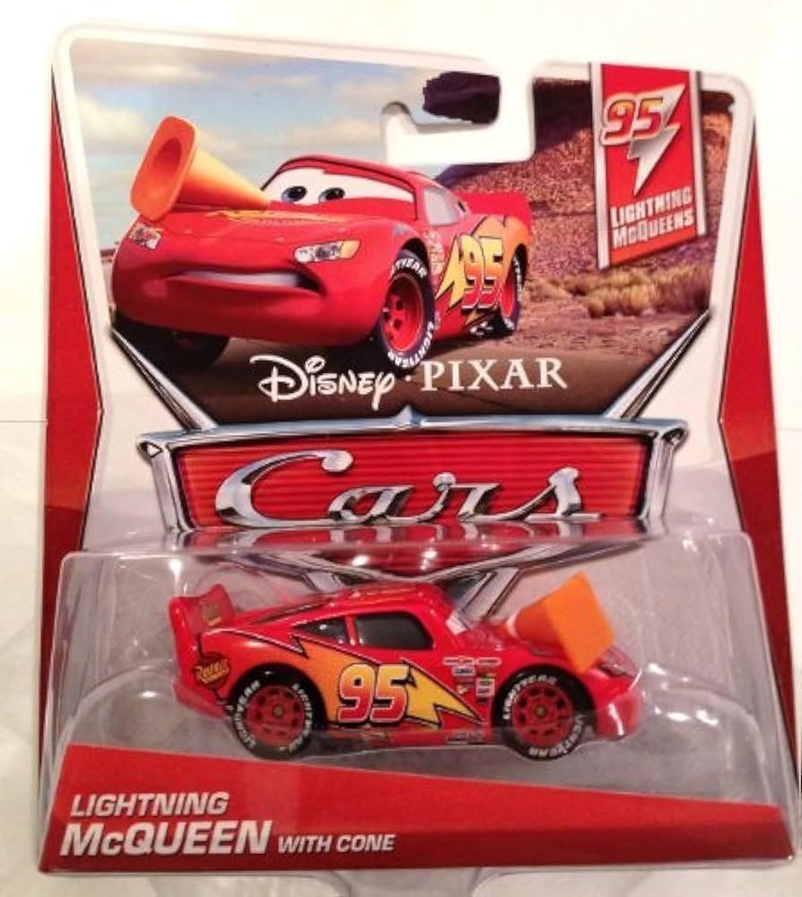 ミニカー Exclusive 95 Lightning McQueen Disney Pixar Cars LIGHTNING MCQUEEN #95 Rusteze Metal Chrome